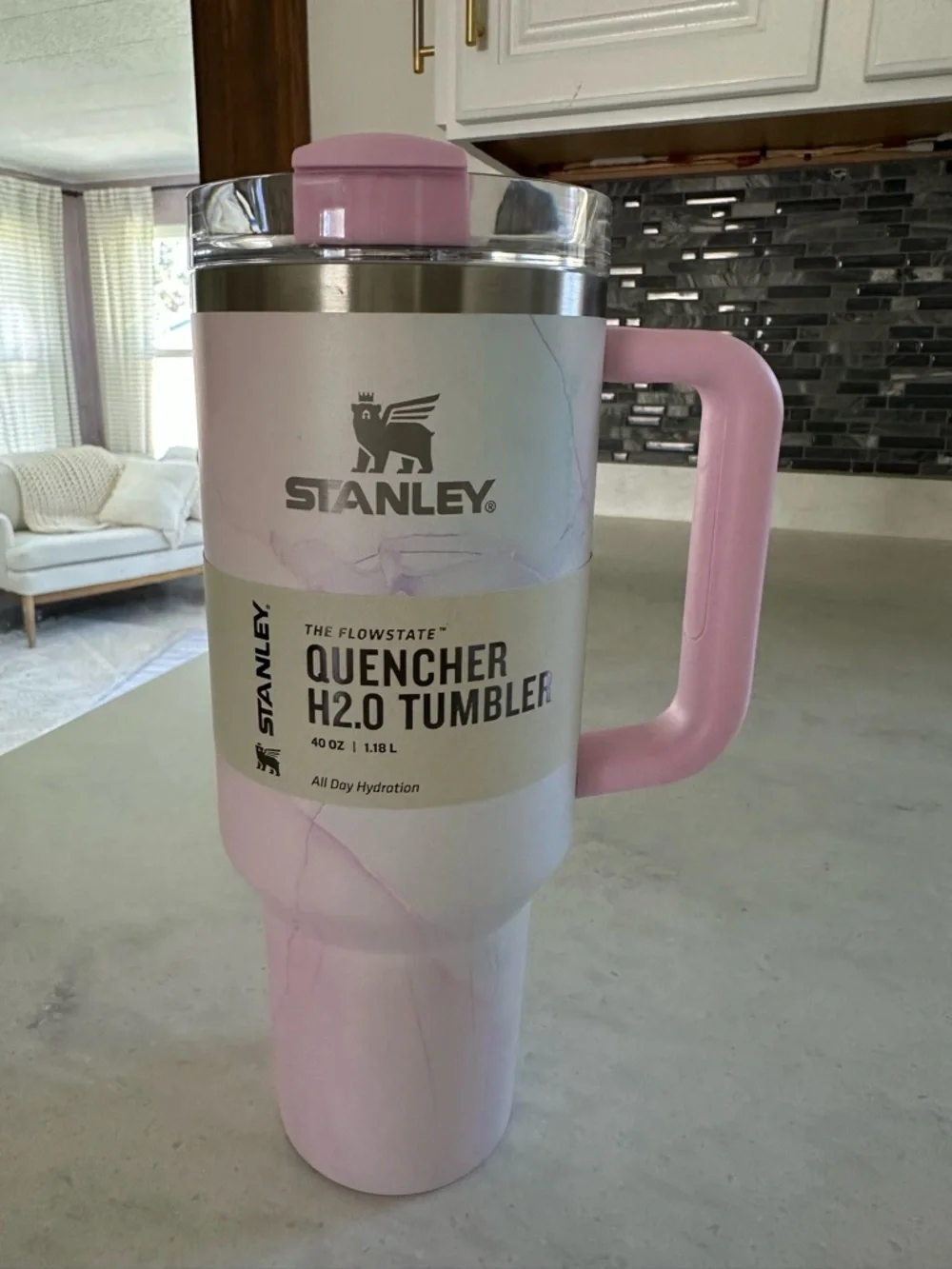 Stanley 40oz Watercolor Tulle Tumbler with Straw Lid - Picture 2 of 5